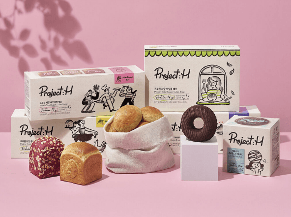건강 베이커리 브랜드 프로젝트:H 론칭